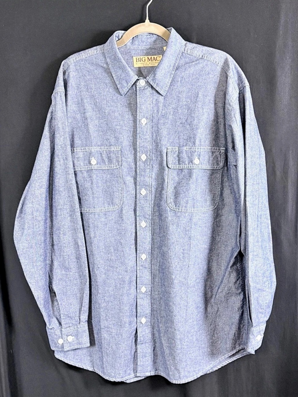 VTG Big Mac Men's Cotton Shirt Size Large Like New 70’s 80’s Authentic workwear